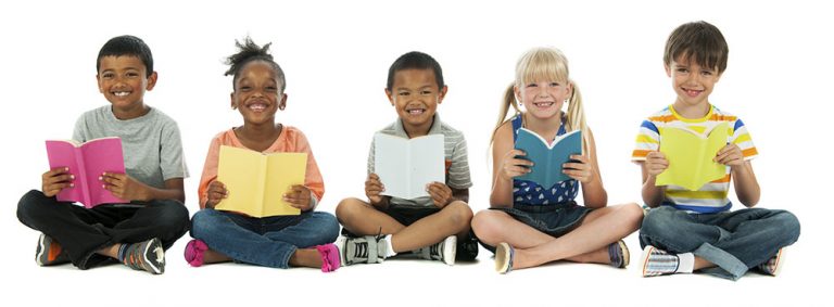 Portrait of diverse group of kids